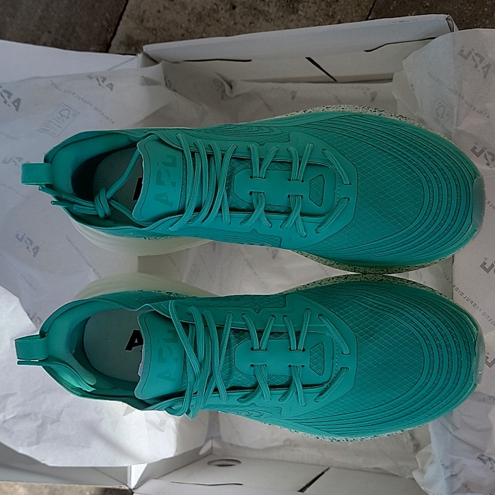 APL Streamlines Mint Tropical Green Speckle Womens Sz 9 New In Box - Picture 8 of 13